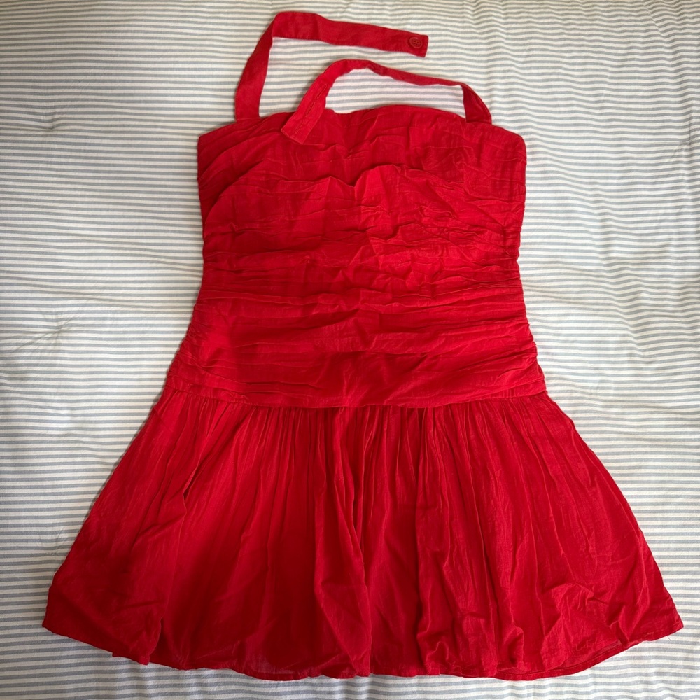 Size L Abercrombie & Fitch Red Mini Dress